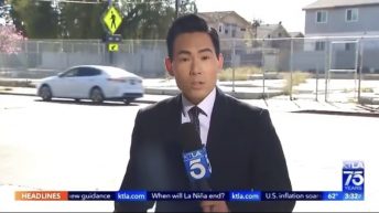 Hit and run captured live on news