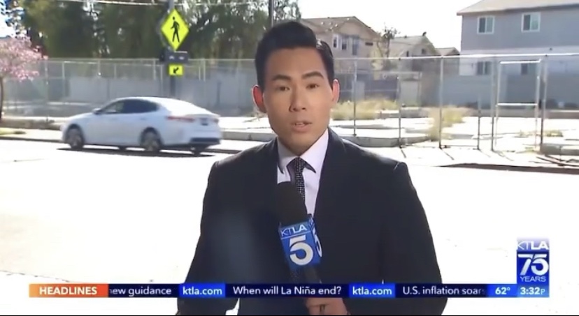 Hit and run captured live on news