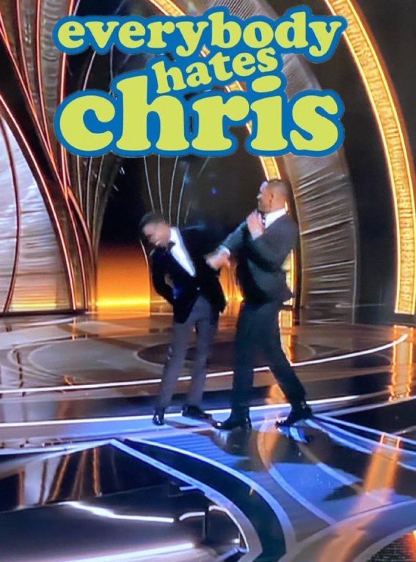Everybody Hates Chris Will Smith slaps Chris Rock Oscars 2022 meme