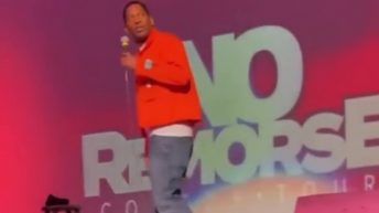 Tony Rock defends brother during comedy set