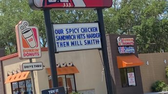 OUR SPICY CHICKEN SANDWICH HITS HARDER THEN WILL SMITH