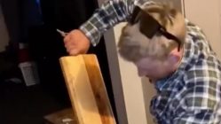 Man accidentally hits head when opening beer