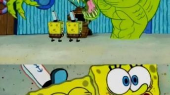 Peeing blood girls vs guys Spongebob meme